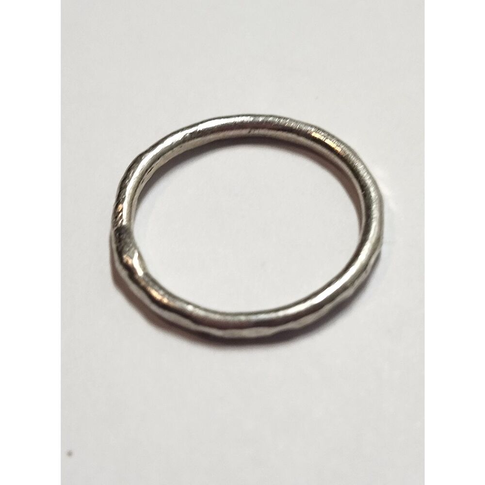 Hammered Sterling Silver Band Ring Size 9 - Picture 3 of 3